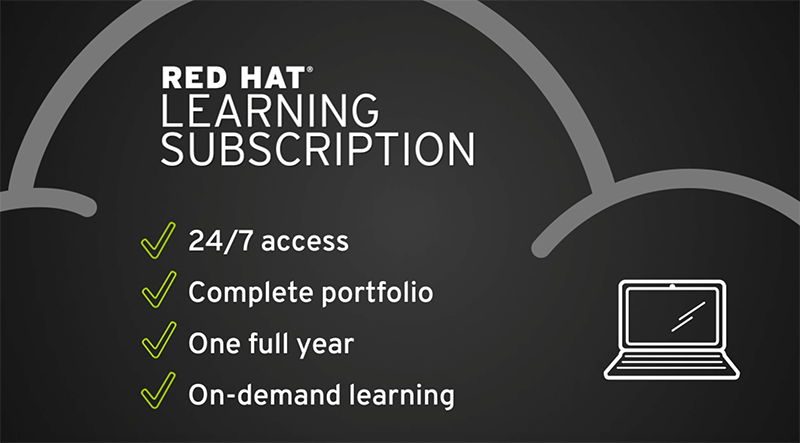 Need to skill-up on Red Hat? Get access to 50+ online courses with 400 hours of content in a Red Hat Learning Subscription