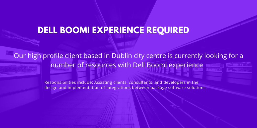 Featured Role – Dell Boomi Experience required