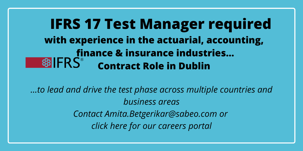 Featured Role – IFRS 17 Test Manager
